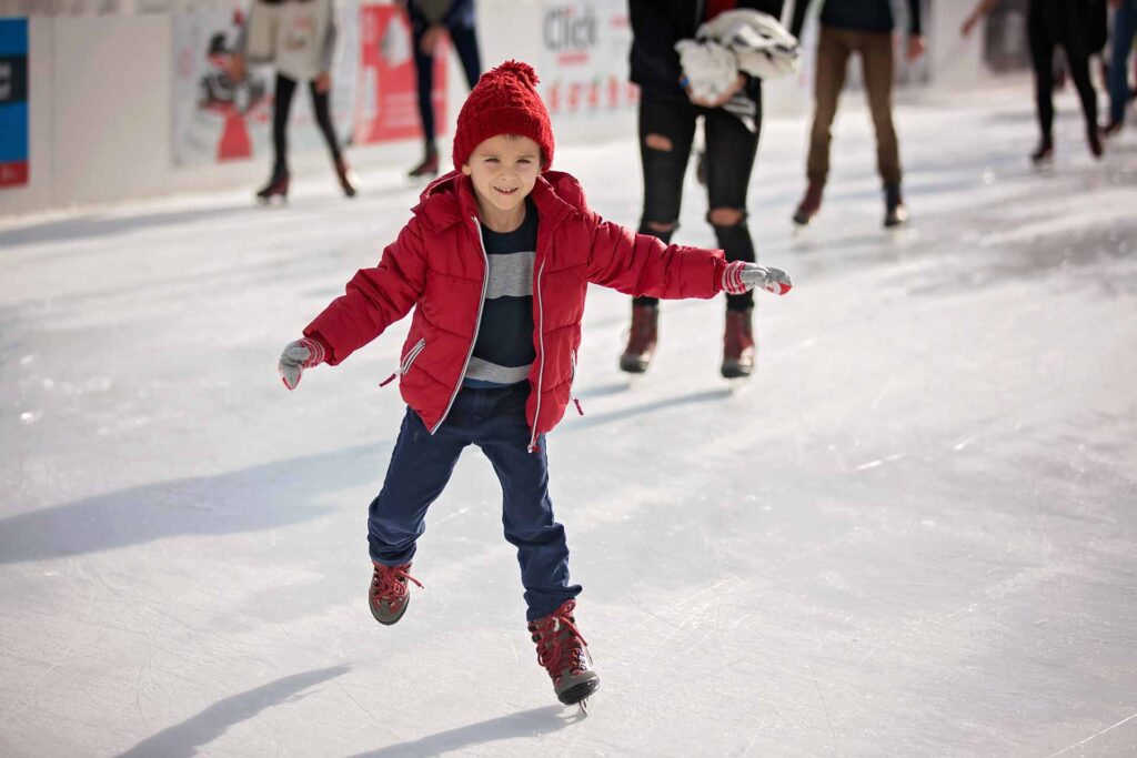 Ice skating in St. Johann