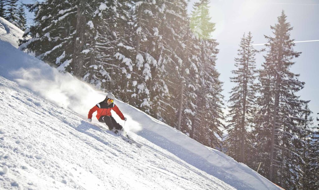 Pistenerlebnis beim Skifahren in St. Johann