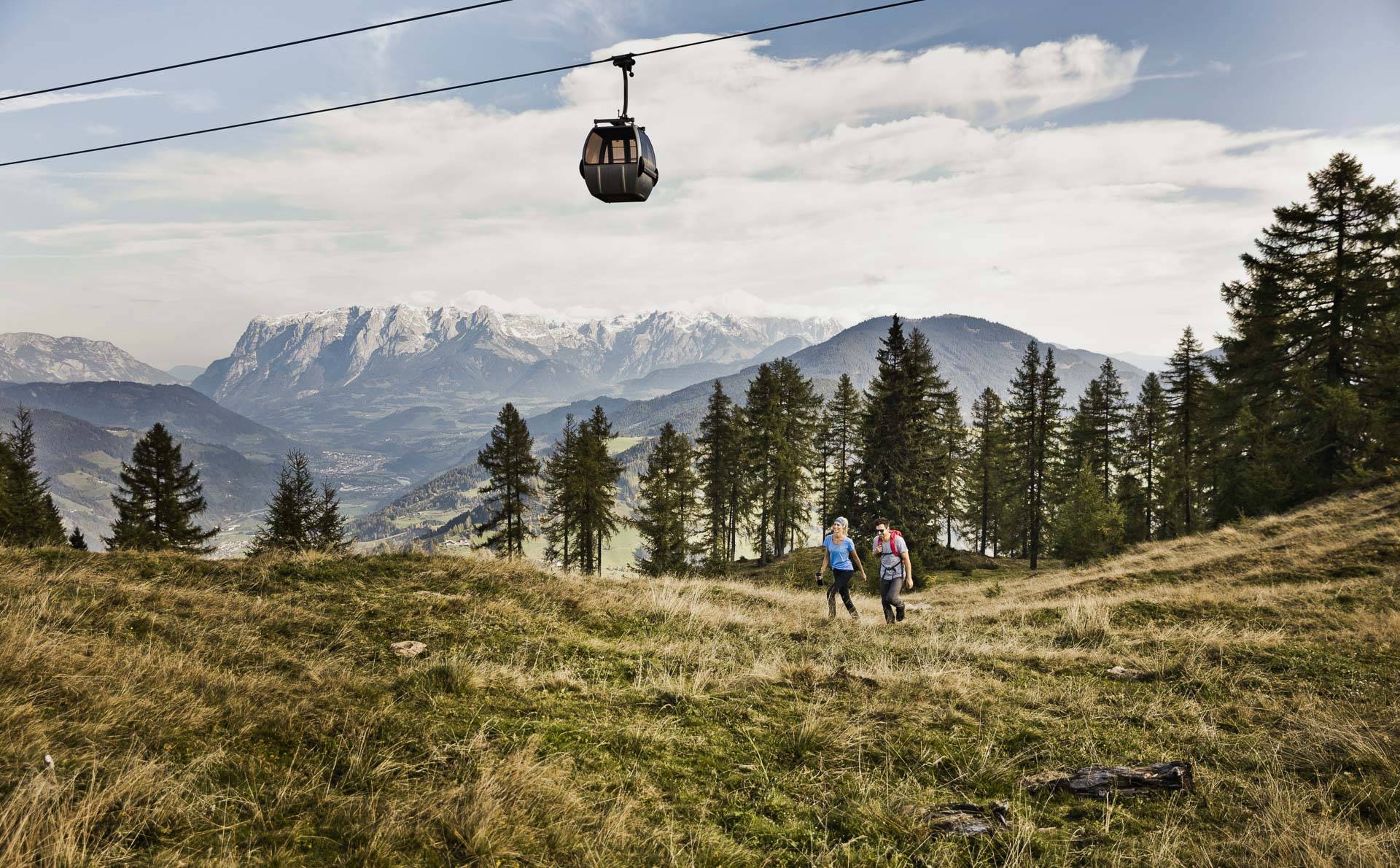 Seilbahn-Wandern