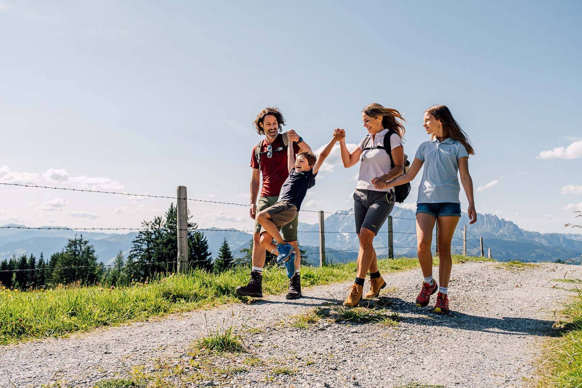 Familien-Wanderung