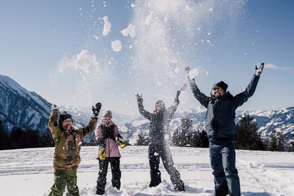 Action im Schnee